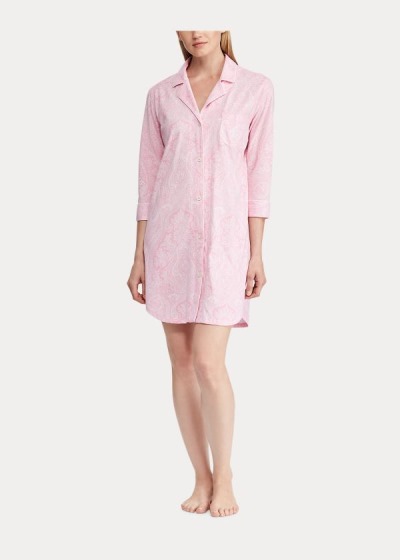 Ralph Lauren Cotton Pajamas Skjorter Dame Danmark (RAOVB5710)